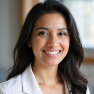 Portrait of Dr. Anya Sharma, a clinical nutritionist